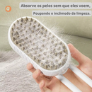 Escova a Vapor 3 em 1 para Gatos e Cães – Cuidado, Limpeza e Conforto em um Só Produto!
