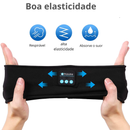 Faixa com Fones de Ouvido Bluetooth 5.0 – Banda ASMR 10H Música - Ideal para caminhada, dormi, yoga, bicicleta.