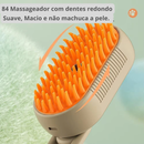 Escova a Vapor 3 em 1 para Gatos e Cães – Cuidado, Limpeza e Conforto em um Só Produto!
