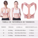 Corretor de Postura Ajustável Respirável – Suporte para Costas e Pescoço