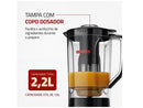 Liquidificador Mondial Turbo Power L-99 FB Preto com Filtro 3 Velocidades 550W - 110V